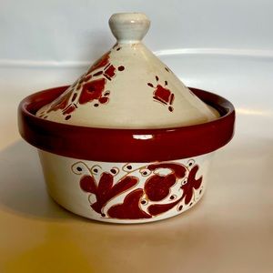Hand Painted Terracotta Tagine Glazed Pot